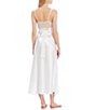 Color:Ivory - Image 2 - Satin & Lace Long Nightgown