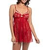 In Bloom By Jonquil Sleeveless Allover Lace Babydoll - Image 1