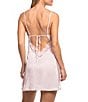 In Bloom By Jonquil Sleeveless V-Neck Solid Textured Satin & Lace Side Panel Coordinating Chemise - Image 2