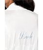 In Bloom By Jonquil Solid Jersey Knit Long Sleeve Coordinating Short Bridal Robe - Image 3