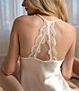 In Bloom by Jonquil Solid Satin Lace Sleeveless Shorty Pajama Set - Image 5