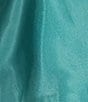In Bloom by Jonquil Solid Satin Lace Sleeveless Shorty Pajama Set, Color:Aquamarine - Image 3