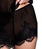 In Bloom By Jonquil Solid Sleeveless V-Neck Chiffon Cami & Shorty Lace Pajama Set - Image 4
