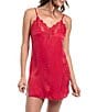 In Bloom By Jonquil Solid Sleeveless V-Neck Satin Chemise - Image 1