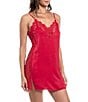 In Bloom By Jonquil Solid Sleeveless V-Neck Satin Chemise - Image 3