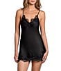 In Bloom By Jonquil Solid Sleeveless V-Neck Satin Chemise - Image 1