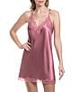 In Bloom By Jonquil Solid Sleeveless V-Neck Satin Chemise - Image 4