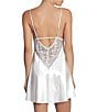 In Bloom by Jonquil Two-Tone Lace A-Line V-back Chemise, Color:Ivory - Image 2