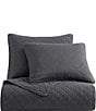 HiEnd Accents Indigo Hill by HiEnd Accents Cotton Comfort Diamond Quilt Mini Set, Color:Charcoal - Image 2