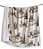HiEnd Accents x Indigo Hill White Pine Campfire Sherpa Throw Blanket, Color:Tan - Image 4