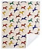 HiEnd Accents x Indigo Hill Wild Horses Campfire Sherpa Western Throw, Color:Multi - Image 1