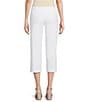 Intro Aimee Solid Suave Knit Straight Leg Tummy Control Coconut Button Hem Pull-On Pants - Image 2