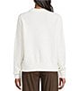 Intro Cable Knit Crystal Trim Polo Collar Long Sleeve Sweater - Image 2