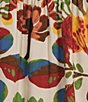 Intro Crinkle Woven Printed Point Collar3/4 Puff Sleeve Button Front Placket Shirt - Image 4
