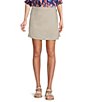 Intro Dahlia Solid Denim Wrap Skort - Image 1