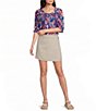 Intro Dahlia Solid Denim Wrap Skort - Image 3