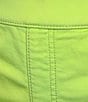 Color:Aviary Lime - Image 4 - Daisy Faux Fly Front High Waisted Stretch Pull-On Shorts