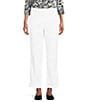 Color:Bright White - Image 1 - Daisy Tummy Control Pull-On Ankle Pants