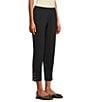 Intro Double Knit Pull-On Straight Leg Pants, Color:Ebony Black - Image 3