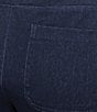Intro Double Knit Straight Leg Traveler Pull-On Ankle Denim Pants, Color:Dark Wash - Image 6
