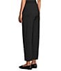 Intro Double Knit Straight Leg Traveler Pull-On Ankle Pants, Color:Ebony Black - Image 4