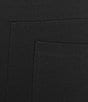Intro Double Knit Straight Leg Traveler Pull-On Ankle Pants, Color:Ebony Black - Image 6