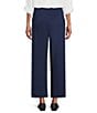 Intro Double Knit Traveler Pull-On Wide Leg Pants, Color:Ink - Image 2