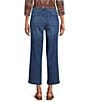 Intro Kendall Freedom Denim Relaxed Cropped Jeans, Color:Medium Wash/Sandblasting - Image 2