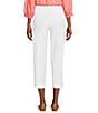 Color:Bright White - Image 2 - Laura Breeze Stretch Ponte High Waisted Tummy Control Slim Straight Pants