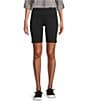 Intro Love the Fit Knit Tummy Control Pull-On Biker Shorts, Color:Ebony Black - Image 1