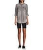 Intro Love the Fit Knit Tummy Control Pull-On Biker Shorts, Color:Ebony Black - Image 3