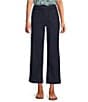 Intro Mae Relaxed Pull-On Crop Pants, Color:Dark Wash - Image 1