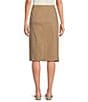 Intro Nia Denim Tummy Control Waist Pull-On Pencil Skirt, Color:Dune - Image 2