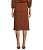 Intro Nia Denim Tummy Control Waist Pull-On Pencil Skirt, Color:Shell - Image 2