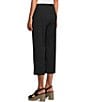 Intro Petite Size Aimee Solid Suave Knit Straight Leg Tummy Control Coconut Button Hem Pull-On Pants - Image 4