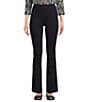 Intro Petite Size Bella Double Knit Boot Leg Pull-On Pants, Color:Navy Beats - Image 1