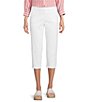 Intro Petite Size Dahlia Freedom Denim Pull-On Capri Pants - Image 1