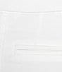 Color:Bright White - Image 4 - Petite Size Daisy Straight Leg Grommet Hem Detail Pull-On Denim Capri Jeans