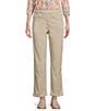 Color:Classic Khaki - Image 1 - Petite Size Daisy Tummy Control Relaxed Pull-On Ankle Pants