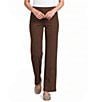 Intro Petite Size Dallas Straight Leg Pull-On Pants - Image 1