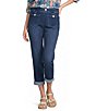 Intro Petite Size Miranda Pull-On Cropped Tapered Pants - Image 1