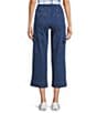 Intro Petite Size Pheobe Freedom Denim Pull-On Capri Cargo Pants, Color:Medium Wash - Image 2