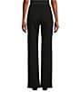 Intro Petite Size Stella Boot Leg Pull-On Double Knit Pants, Color:Ebony Black - Image 2