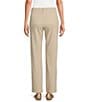 Intro Petite Size Stella Breezy Knit Slimming Comfort Waist Pull-On Ankle Pants, Color:Sand - Image 2
