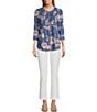 Color:Bright White - Image 3 - Petite Size The Audrey Stretch Woven Elastic Waist Pull-On Kick Flare Leg Ankle Pants