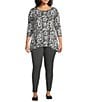 Color:Heather Grey - Image 3 - Plus Size Love the Fit Pull-On Leggings