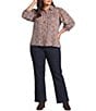 Intro Plus Size Bella Freedom Denim Pull-On Baby Boot Leg Pants - Image 3