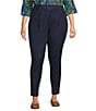 Intro Plus Size Bella Pull-On Skinny Leg Pants, Color:Freedom Mariana Deep Wash - Image 1