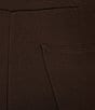 Intro Plus Size Bella Solid Double Knit Slim Hem Straight Leg Pants, Color:Espresso Roast - Image 4