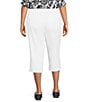 Intro Plus Size Dahlia Freedom Denim Capri Pull-On Pants - Image 2